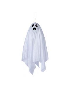Fantasma colgante de tela blanca