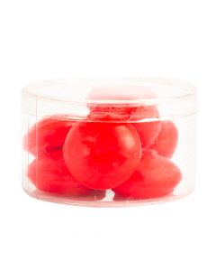 Candela aromática redonda lisa 4.8x2.5cm 25g 9und rojo