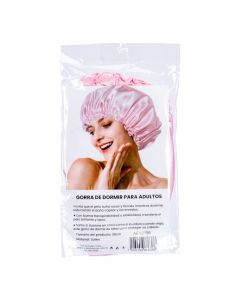 Gorro tela liso para dormir 30cm rosado