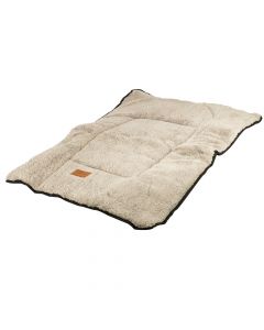 Cama para mascota afelpada gris negro