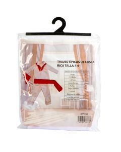 Disfraz infantil traje típico costa rica 7-9a