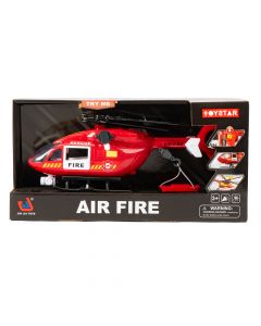 Helicóptero air fire con accesorios con luz y sonido +3a