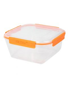 Recipiente plástico 2350ml cuadrado rosado