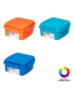 Recipiente plástico con división