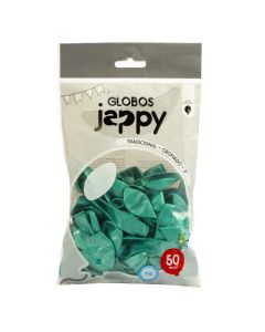 Globo látex liso cromado 5pulg verde