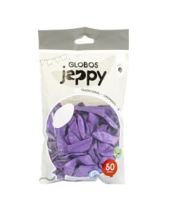 Globo látex cromado 5pulg morado
