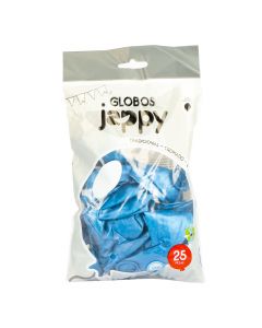 Globo látex cromado 12pulg azul
