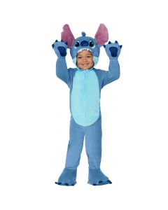 Disfraz infantil afelpado Stitch L azul