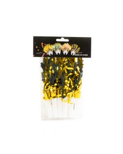 Serpentina plastica con tira papel satinado 17cm 