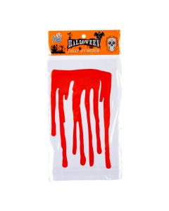 Sticker plástico sangre rojo