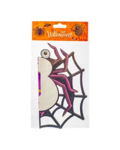 Roseta cartón araña morado
