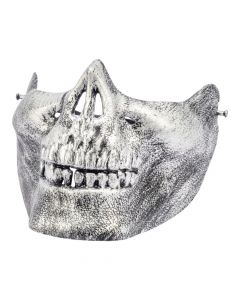 Máscara calavera plateada