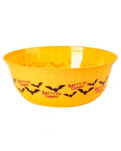 Bowl redondo estampado murcielago batty for candy naranja