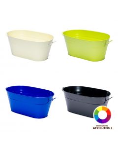 Maceta metálica ovalada surtido