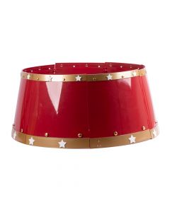 Falda plástica para árbol figura tambor ajustable 