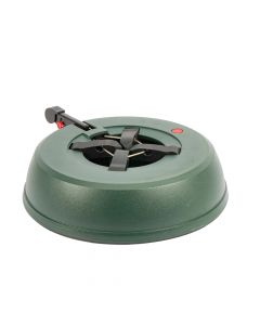 Soporte metálico para árbol navideño verde