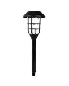 Lampara solar para jardín negro
