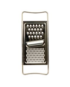 Rallador metal multiuso plateado
