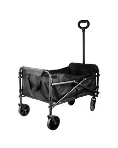 Carrito metal para playa con bolsa negro