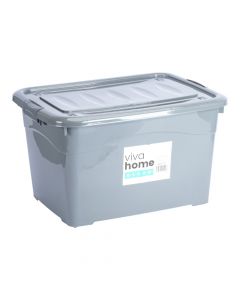 Caja plástica lisa con tapa 70l surtido