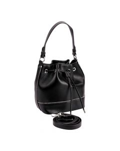 Bolso casual para dama negro y plateado