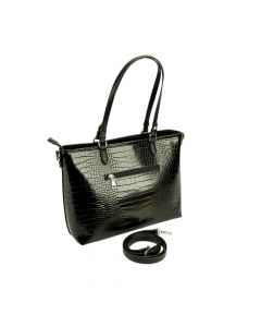 Bolso casual para dama negro y plateado