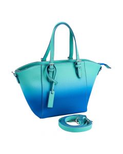 Bolso casual para dama celeste y azul