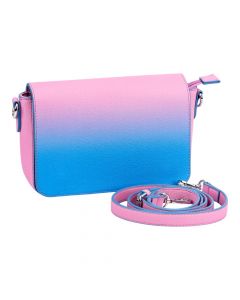 Bolso casual para dama rosado y celeste