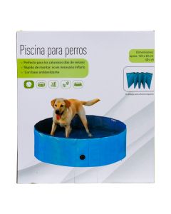 Piscina mascota 120x30cm azul