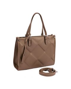 Bolso casual para dama gris y plateado