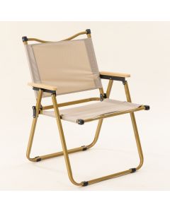 Silla plegable tela beige
