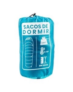Bolsa dormir estampada turquesa