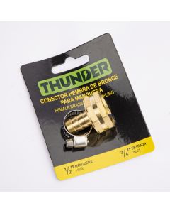 Conector metal para manguera hembra 
