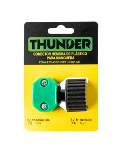 Conector manguera negro y verde