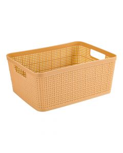 Cesta almacenamiento beige