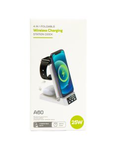 Cargador inalámbrico con reloj 25w surtido