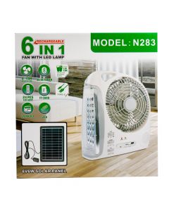 Ventilador  6 en 1 con panel solar