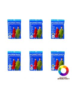 Poncho plástico con capucha