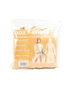Capa para adulto lisa con capucha beige