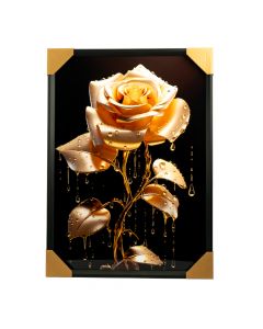 Cuadro decorativo estampado rosa