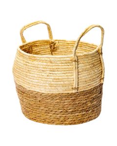 Cesta fibra decorativa hogar