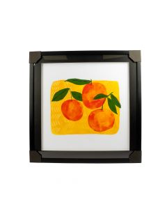 Cuadro decorativo naranjas multicolor