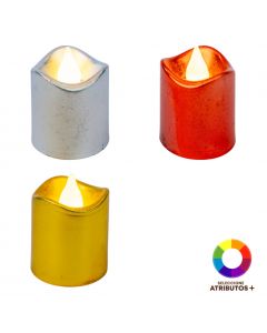 Candela con luz LED
