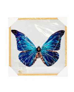 Cuadro decorativo mariposa azul