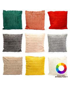 Cojín afelpado con relieve