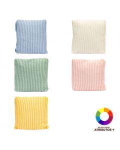 Cojín afelpado con relieve