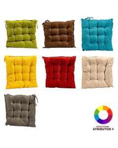 Cojín cuadrado tela surtido
