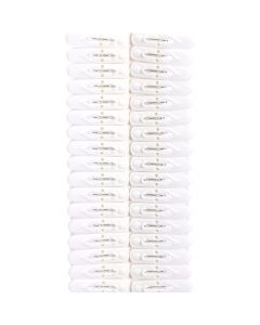 Prensa para ropa con relieve 6cm 34und blanco