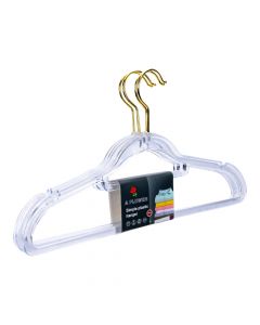 Gancho para ropa plástico 5und
