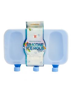 Molde silicón para helado con paleta madera 2und surtido